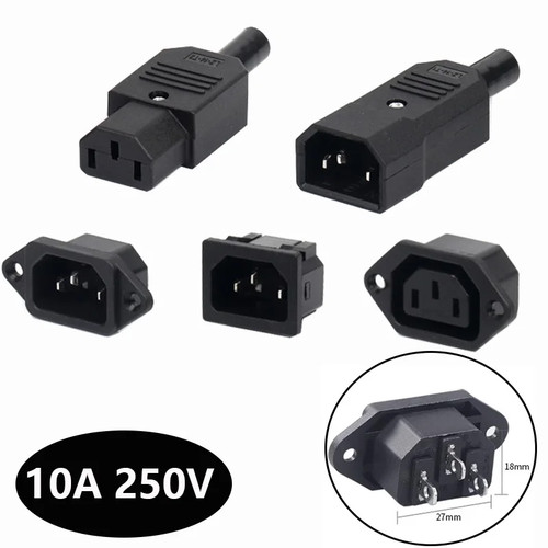 Iec320 10a 250v - iec320, male