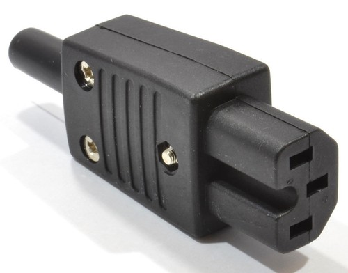 Plug rewirable iec socket - socket, c15