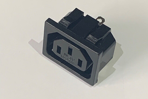 Iec connector black - iec,