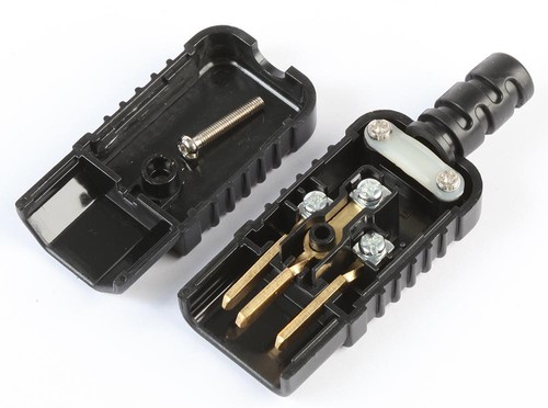 Rewireable iec c14 - rewireable, black