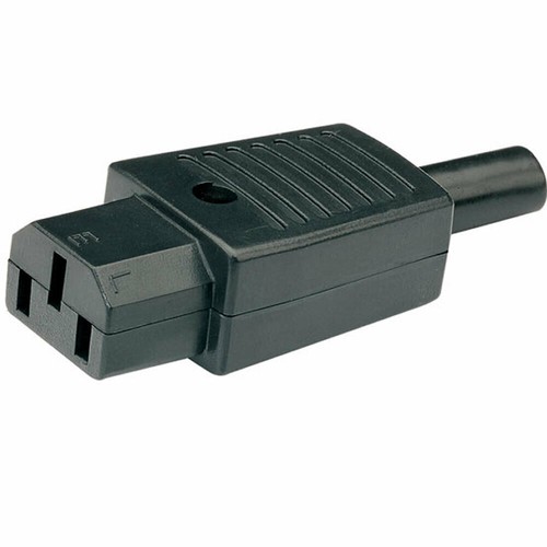 Pin iec female - iec, in-line