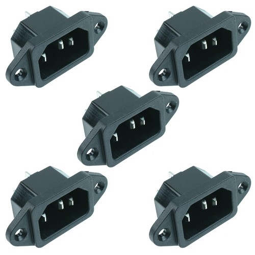 C14 iec panel mount inlet - x,