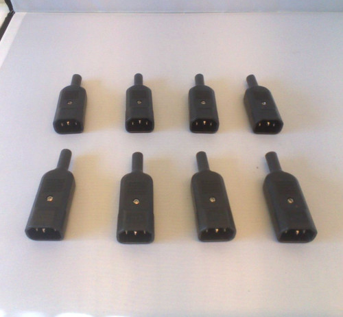 Iec connectors 10a - 10a, 250v