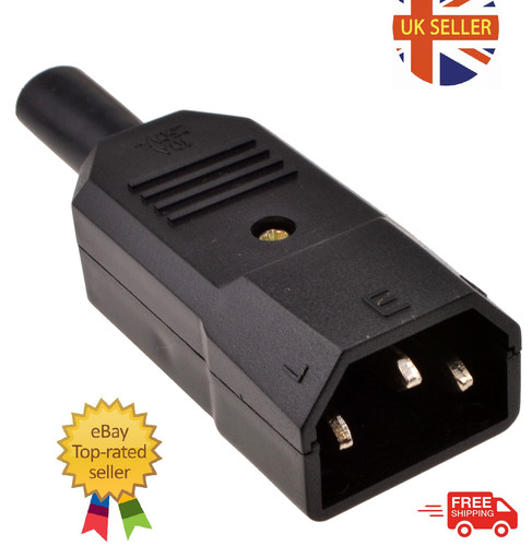 Rewireable iec c14 male - iec,