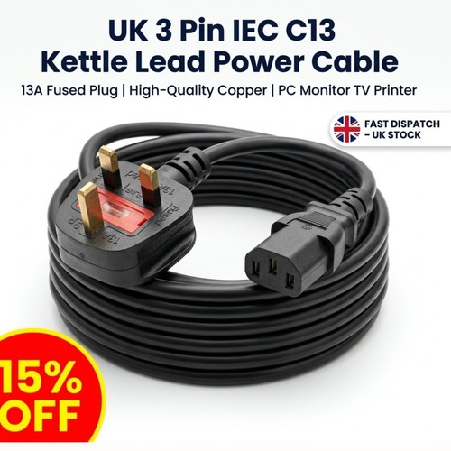 Plug iec c13 kettle lead - to,